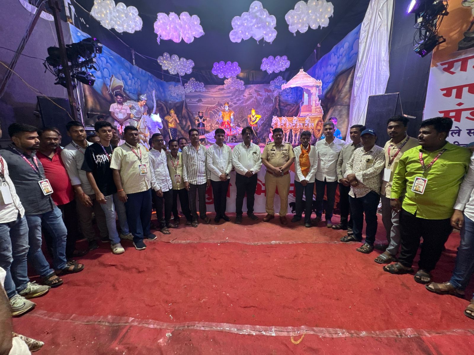 गणेशोत्सव स्पर्धेत बीडच्या राष्ट्रीय गणेश मंडळास तृतीय पुरस्कार!