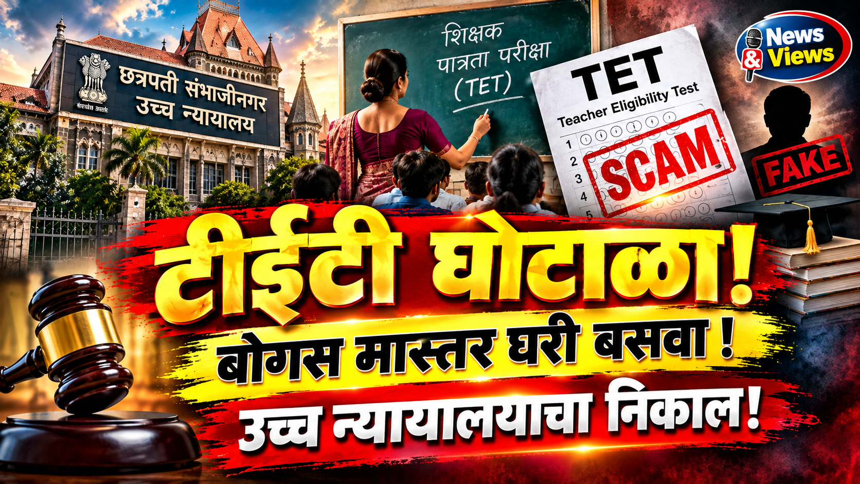 टीईटी घोटाळा :31 डिसेंबर पर्यंत दोषीवर कारवाईचे न्यायालयाचे आदेश!